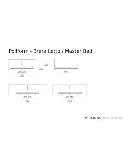 Letto Brera Poliform - 2
