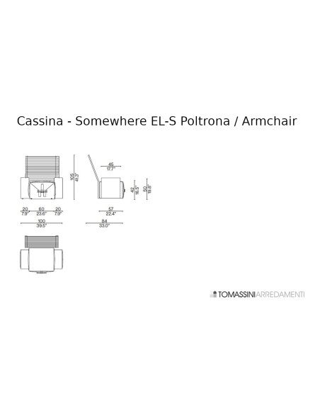 Poltrona Somewhere EL-S Cassina - 5