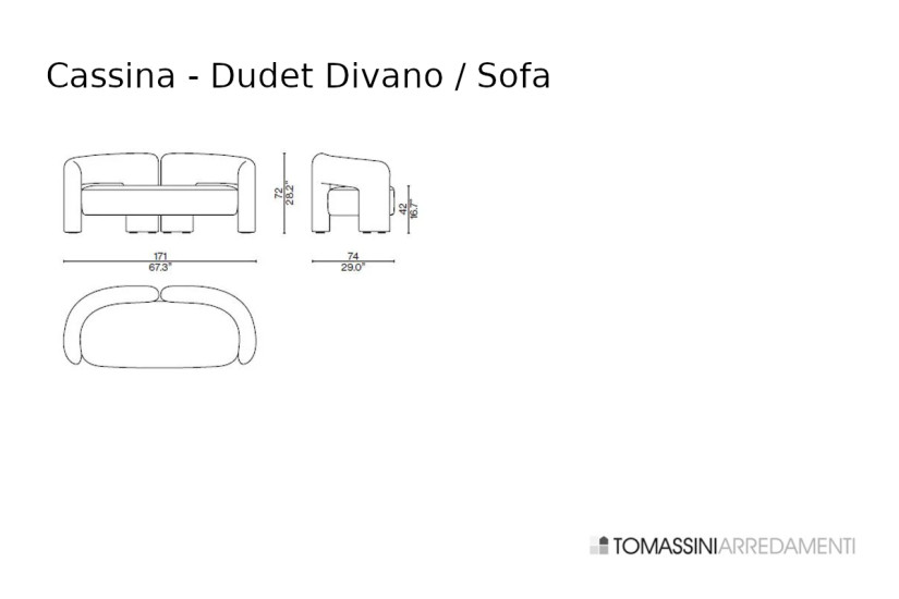 Canapé Dudet Cassina - 6