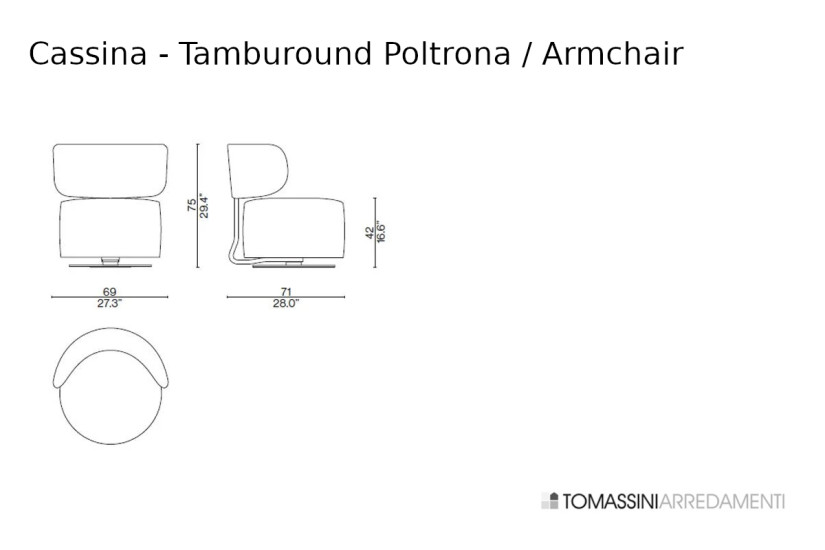 Poltrona Tamburound Cassina - 7
