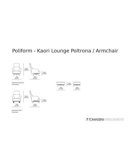 Kaori Lounge Armchair Poliform - 3