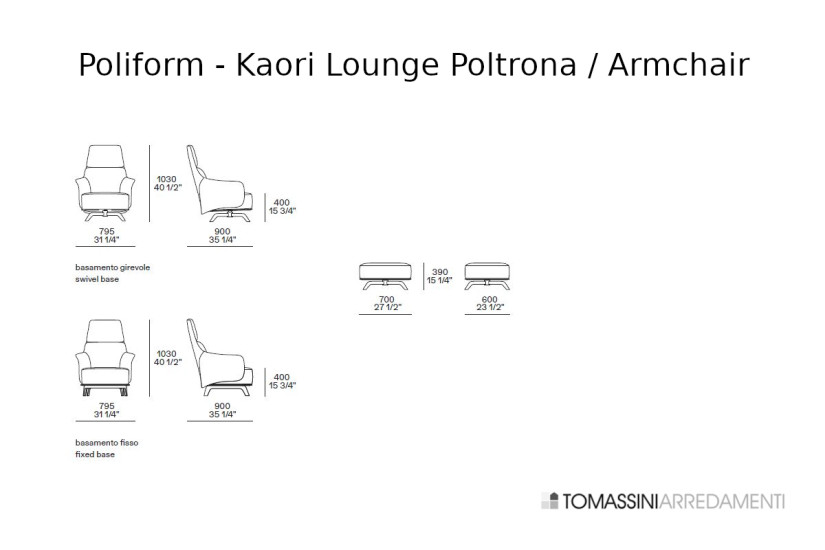 Fauteuil Kaori Lounge Poliform - 3