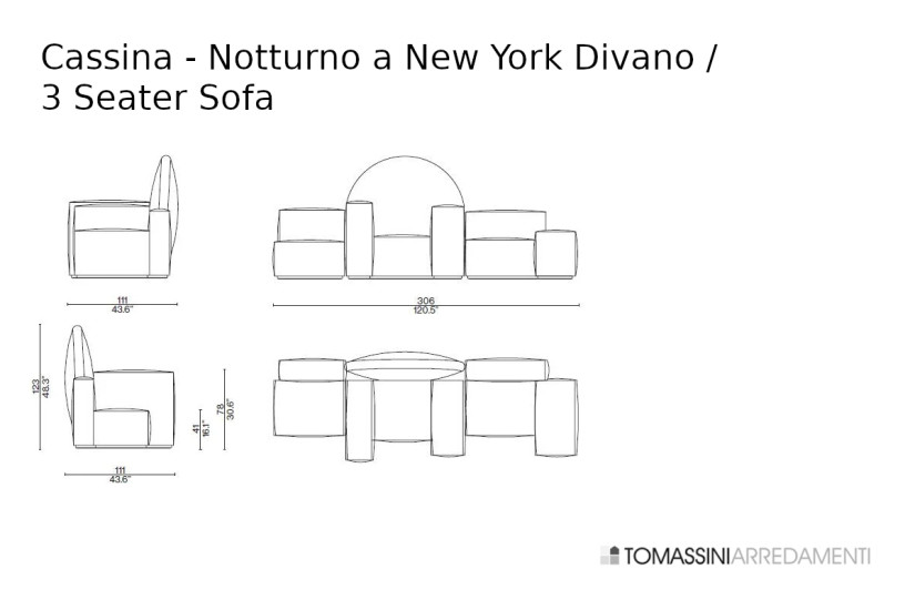 Canapé Notturno a New York Cassina - 5