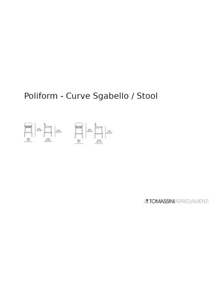 Curve Stool Poliform - 2