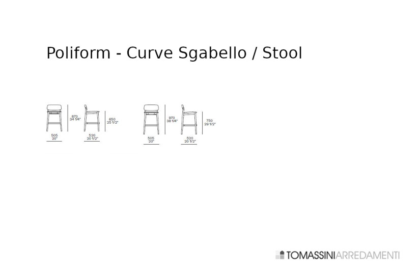 Curve Stool Poliform - 2