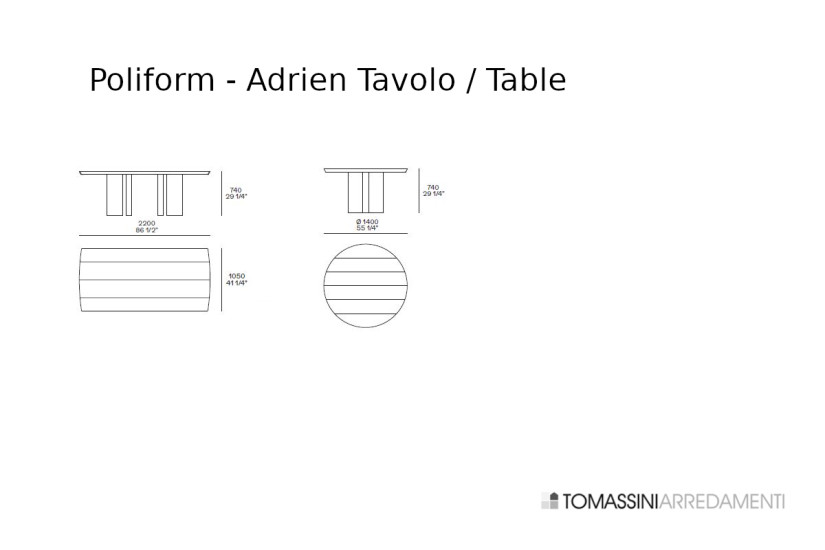 Table Adrien Poliform - 5