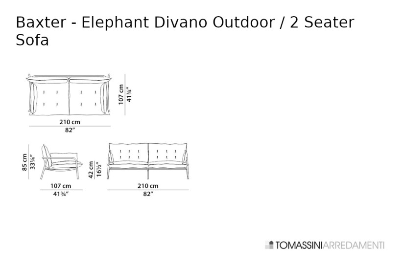 Divano Outdoor Elephant Baxter - 5