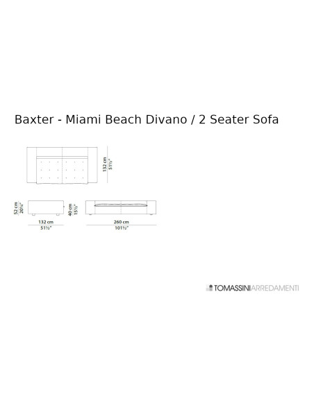 Divano Miami Beach Baxter - 5