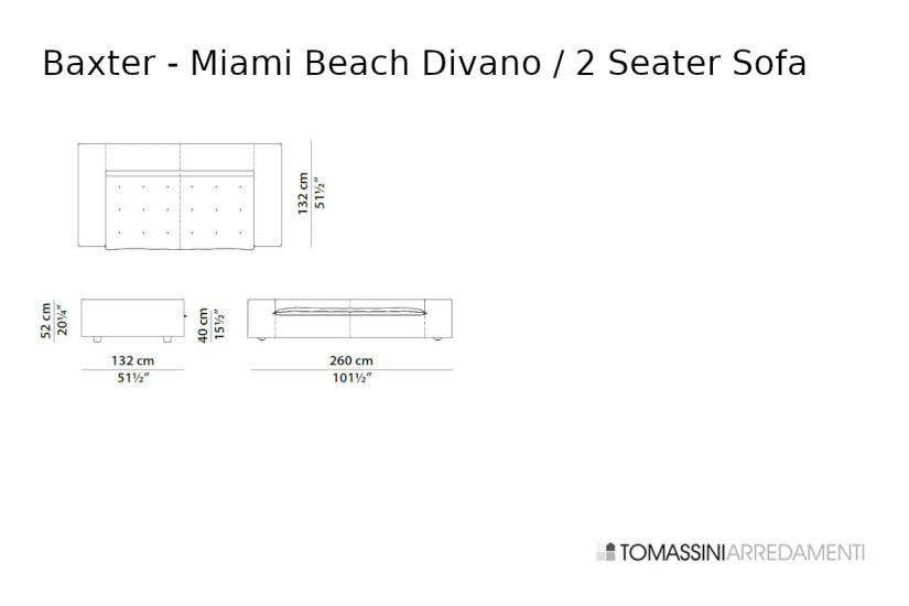 Miami Beach Sofa Baxter - 5