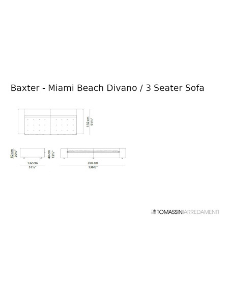 Canapé Miami Beach Baxter - 6