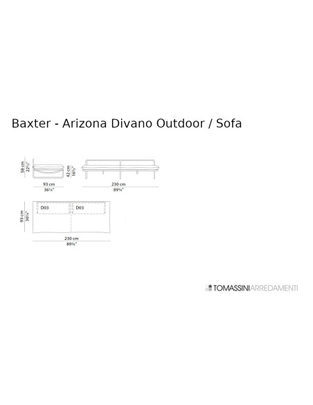 Canapé d'extérieur Arizona Baxter - 7