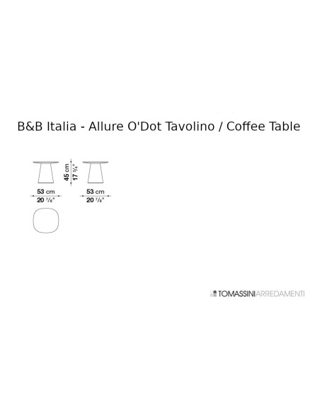 Tavolino Allure O'Dot B&B Italia - 5