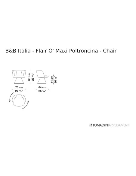 Fauteuil Flair O' Maxi B&B Italia - 5
