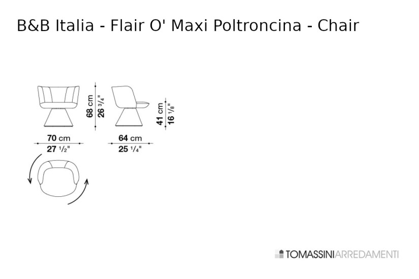 Fauteuil Flair O' Maxi B&B Italia - 5