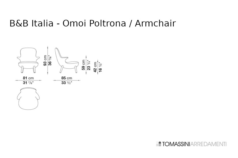 Omoi Armchair B&B Italia - 7