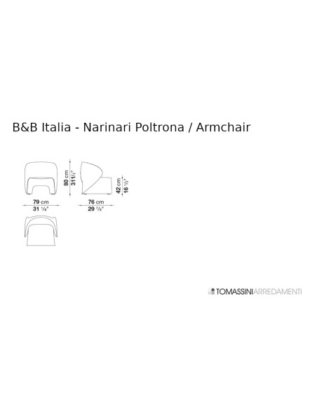 Fauteuil Narinari B&B Italia - 6