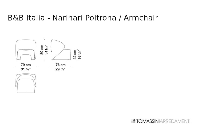 Poltrona Narinari B&B Italia - 6