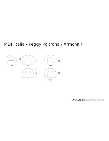 Poltrona Peggy MDF Italia - 5