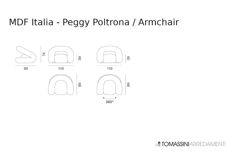 Poltrona Peggy MDF Italia - 5
