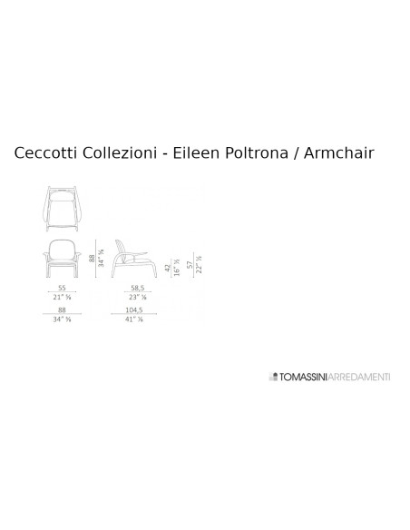 Eileen Armchair Ceccotti Collezioni - 7