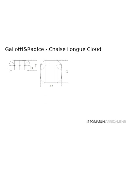 Chaise Longue Cloud Gallotti and Radice - 5