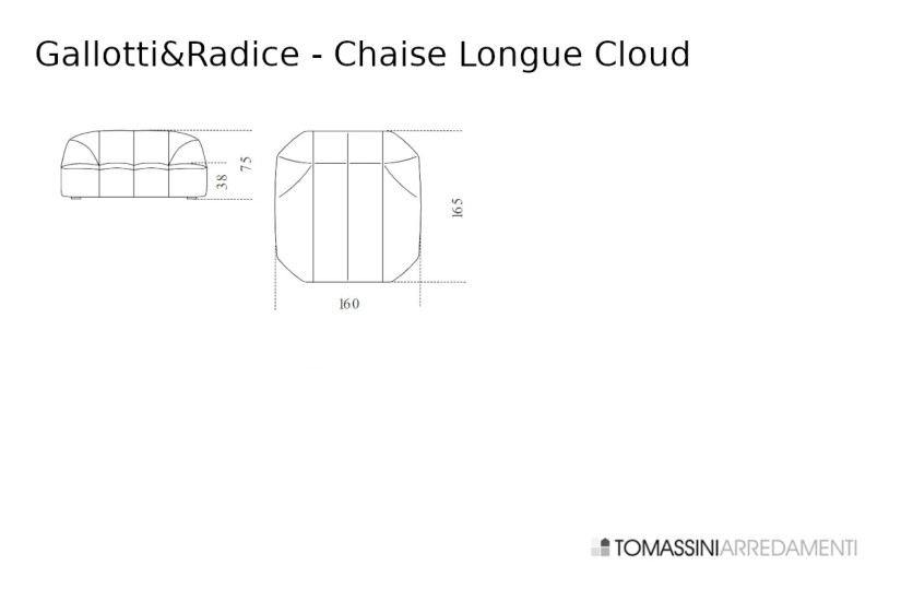 Chaise Longue Cloud Gallotti and Radice - 5