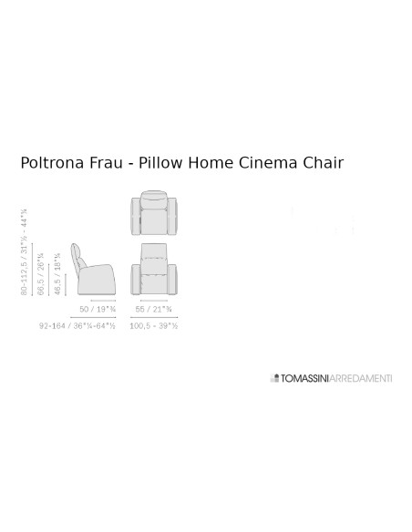 Poltrona Home Cinema Pillow Poltrona Frau - 5
