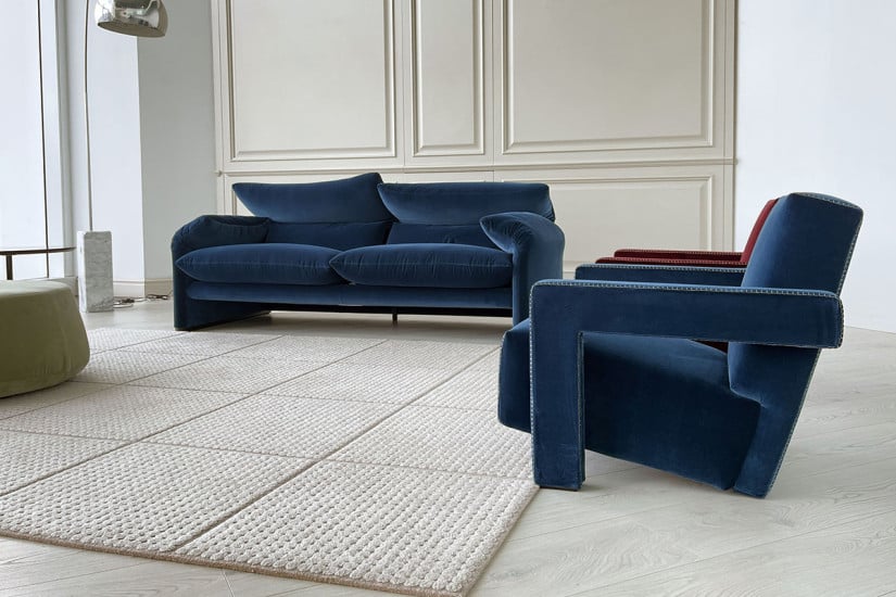 Divano Maralunga Maxi blu (Offerta Expo) Cassina - 5