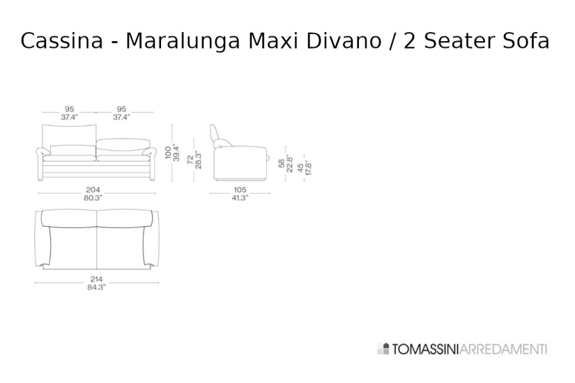 Divano Maralunga Maxi blu (Offerta Expo) Cassina - 10
