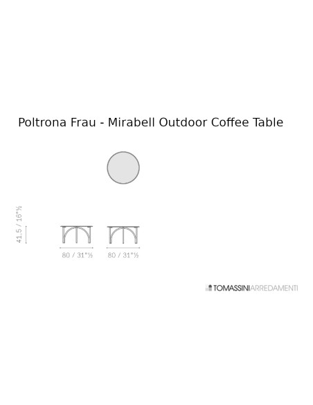 Tavolino Outdoor Mirabell Poltrona Frau - 6