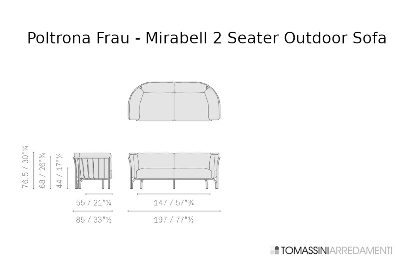 Mirabell Outdoor Sofa Poltrona Frau - 5