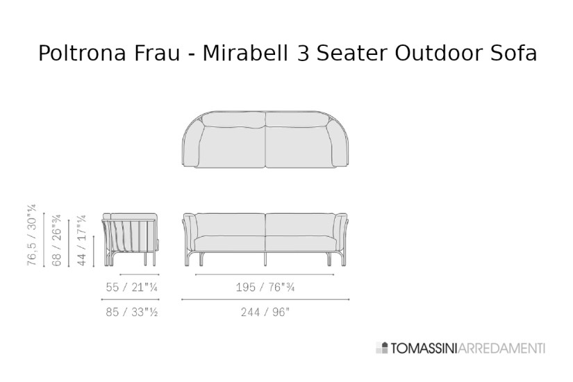 Divano Outdoor Mirabell Poltrona Frau - 6