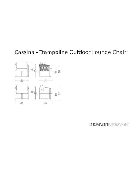 Sedia Lounge Outdoor Trampoline Cassina - 8