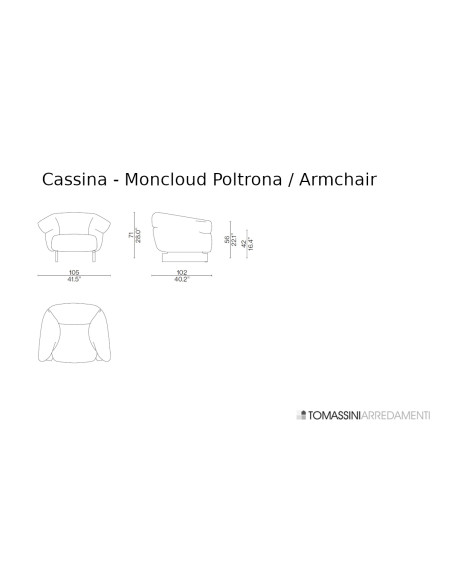 Poltrona Moncloud Cassina - 4