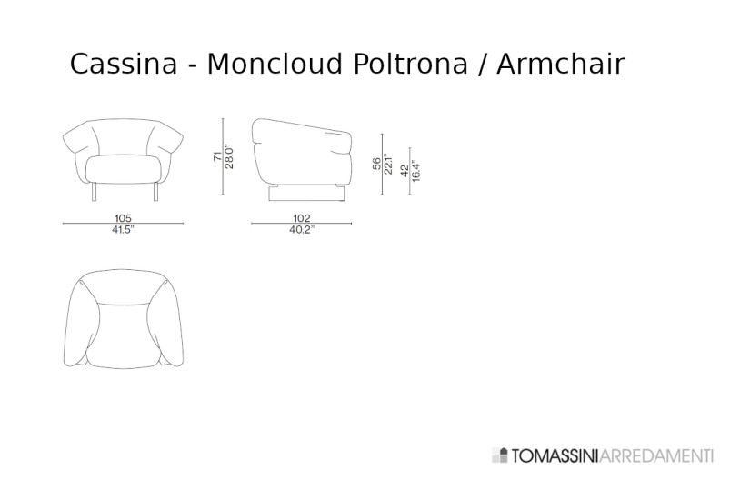 Poltrona Moncloud Cassina - 4