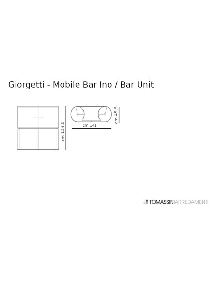 Mobile Bar Ino a due ante (Offerta Expo) Giorgetti - 10