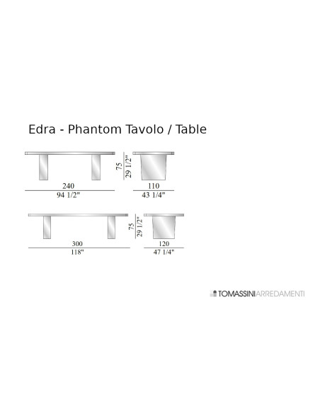 Tavolo Phantom Edra - 5