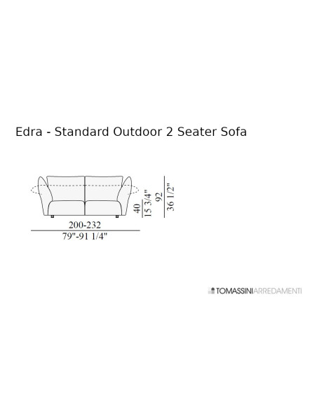 Divan d'extérieur standard Edra - 4