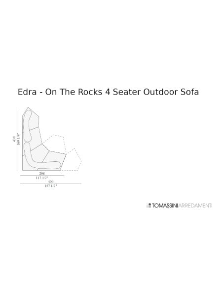 Divano Outdoor On The Rocks Edra - 4