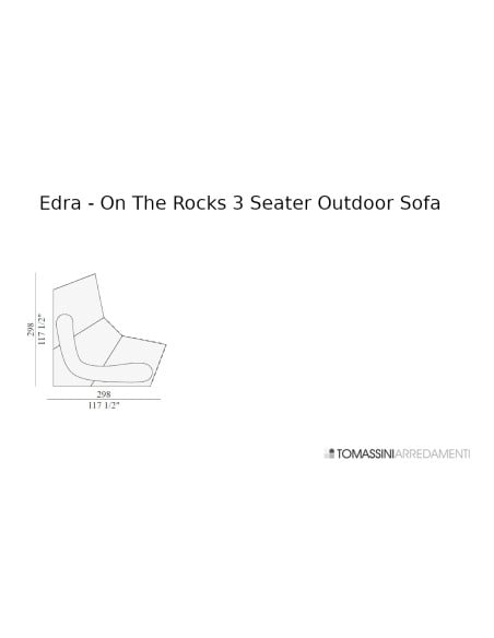 Divano Outdoor On The Rocks Edra - 3