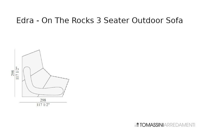 On The Rocks Outdoor Sofa Edra - 3
