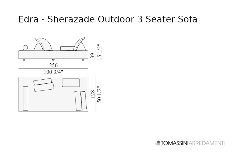 Divano Outdoor Sherazade Edra - 3