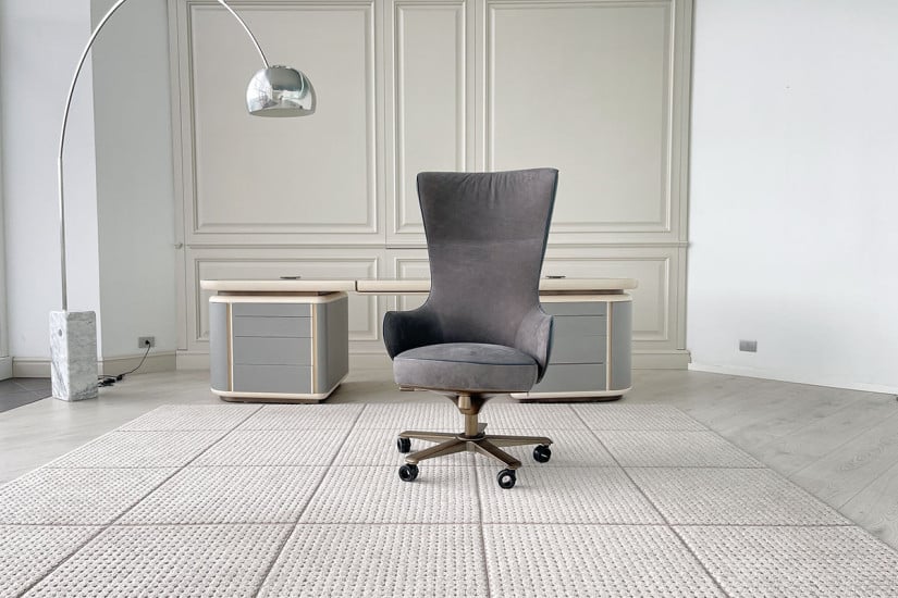 Poltrona Direzionale Genius in pelle blu (Offerta Expo) Giorgetti - 1