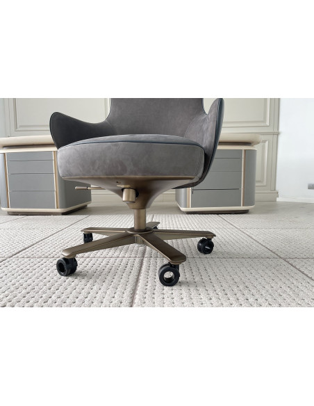 Poltrona Direzionale Genius in pelle blu (Offerta Expo) Giorgetti - 3