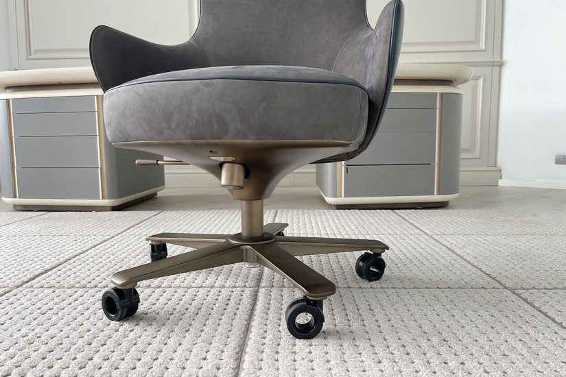 Poltrona Direzionale Genius in pelle blu (Offerta Expo) Giorgetti - 3