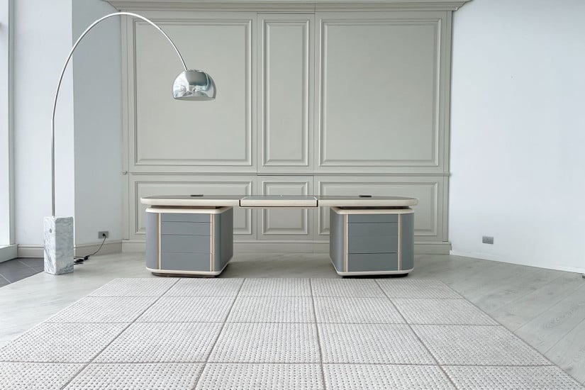 Bureau Tycoon en acajou (Offre Expo) Saba - 1