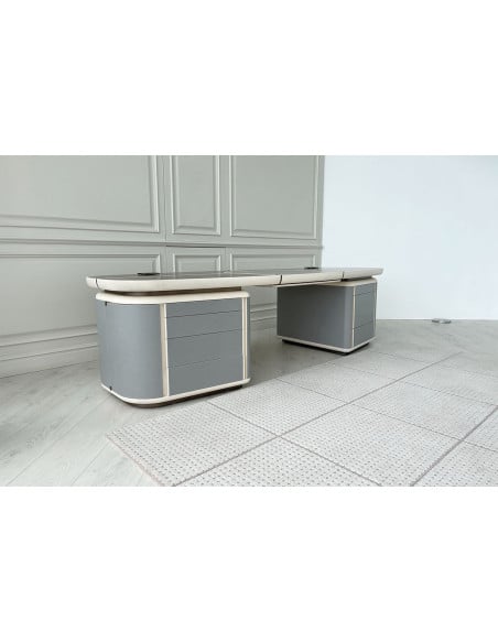 Bureau Tycoon en acajou (Offre Expo) Saba - 2