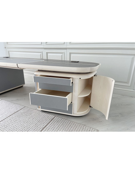 Bureau Tycoon en acajou (Offre Expo) Saba - 3