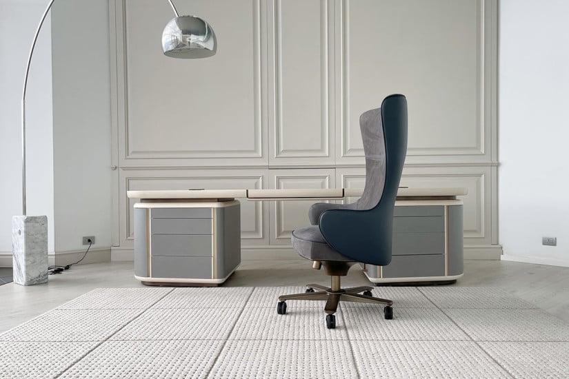 Bureau Tycoon en acajou (Offre Expo) Saba - 4