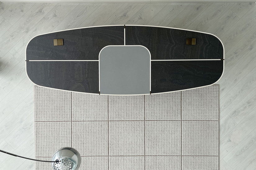 Bureau Tycoon en acajou (Offre Expo) Saba - 6